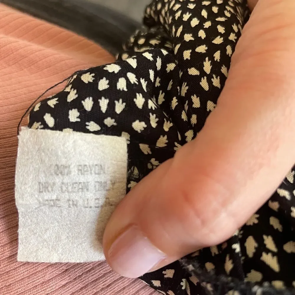 French Connection Black and White Dot Mini Cami Dress Tank 6